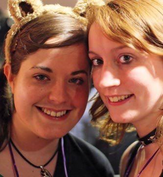 BiCon bisexuality convention - close-up of two people together
