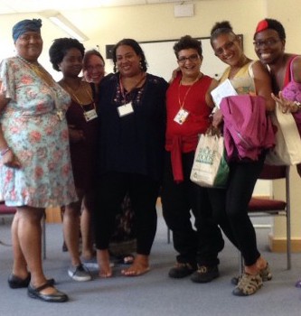 Bisexuals of Colour at BiCon - group shot with Jacq on the far left